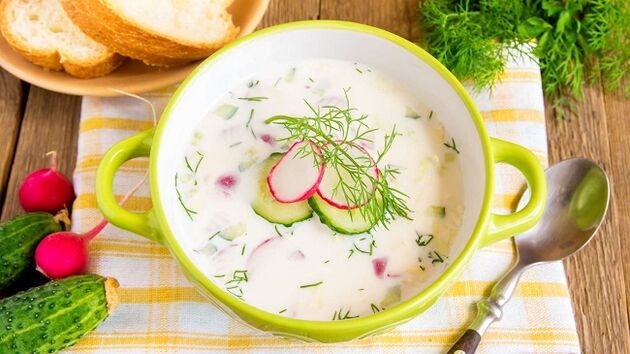 comment cuisiner l'okroshka selon le régime Dukan